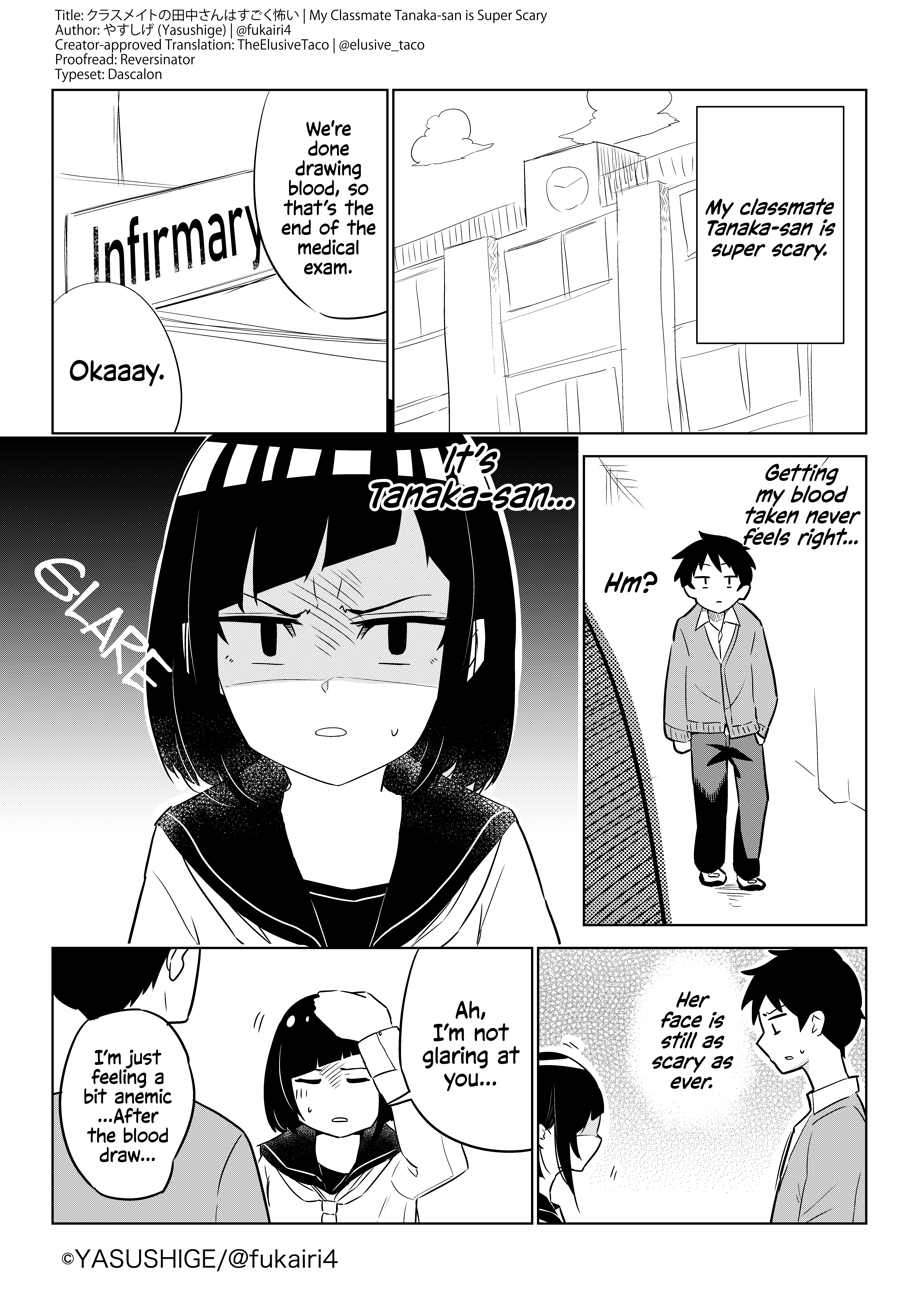 My Classmate Tanaka-san is Super Scary Chapter 3 1